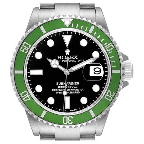 rolex submariner 16610 kermit|Rolex 50 anniversary submariner sale.